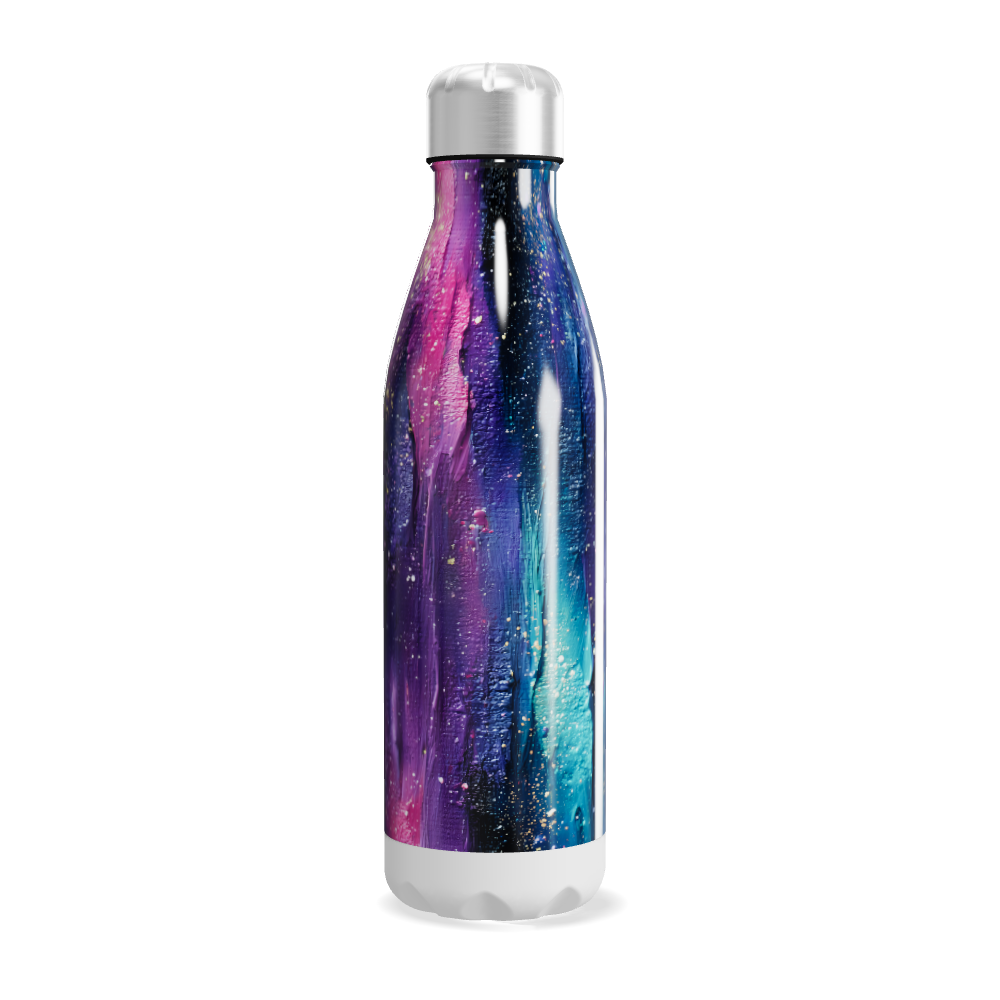 Garrafa Inox Estampa Galáxia Colorida