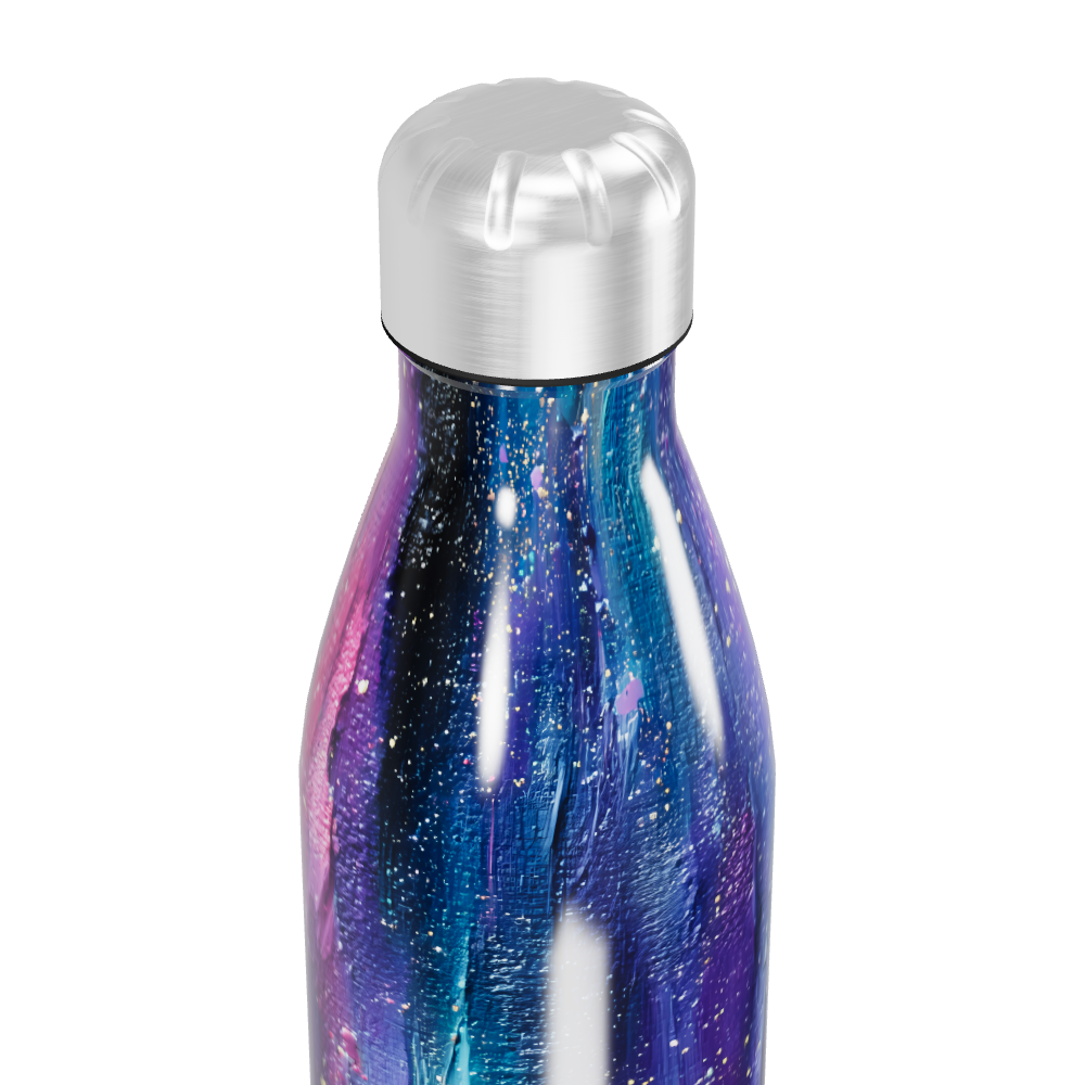 Garrafa Inox Estampa Galáxia Colorida