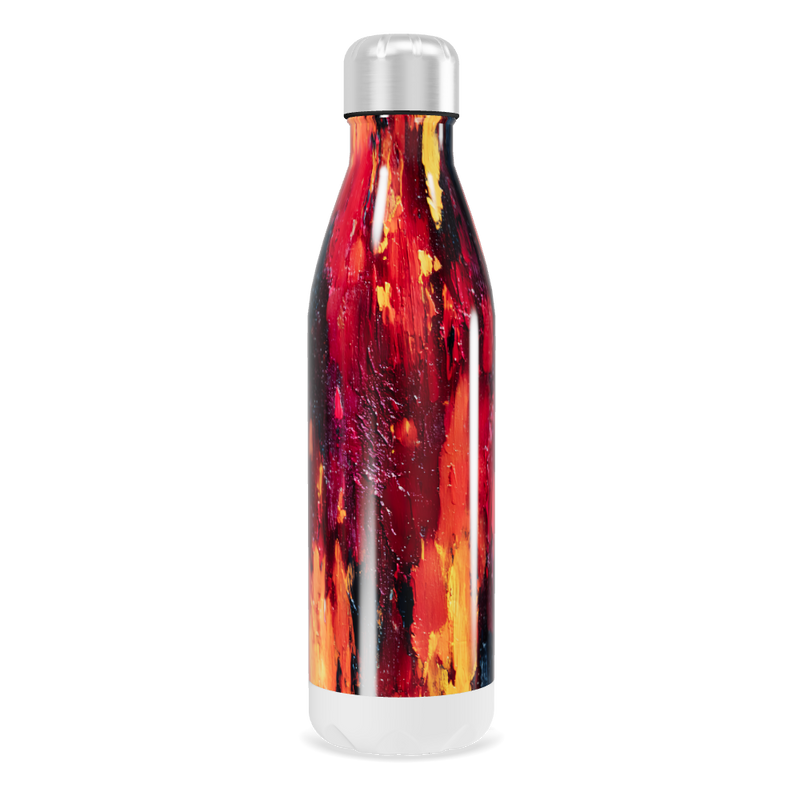 Garrafa Inox - Estampa Abstrata Colorida