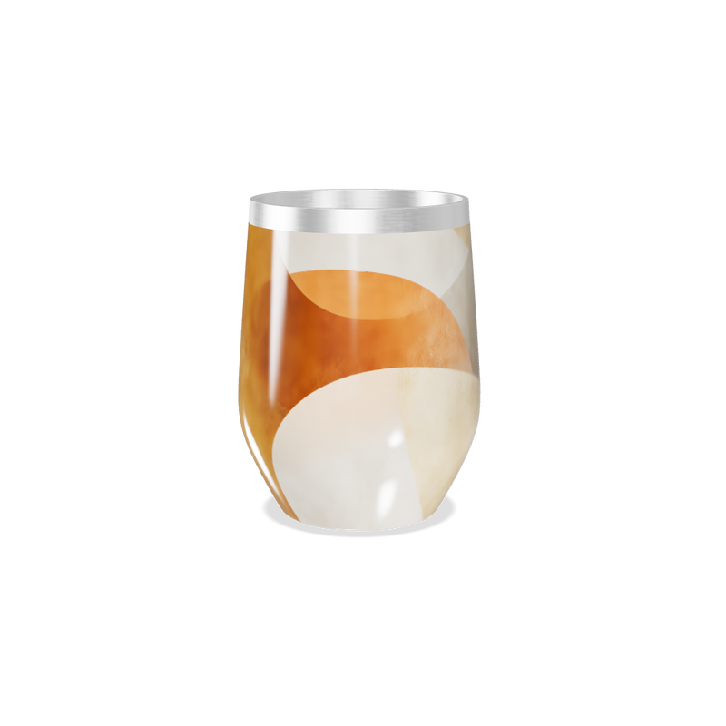 Copo Térmico Slim - Estampa Abstrata Bege