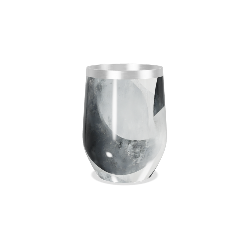 Copo Térmico Slim - Preto e Branco Abstrato