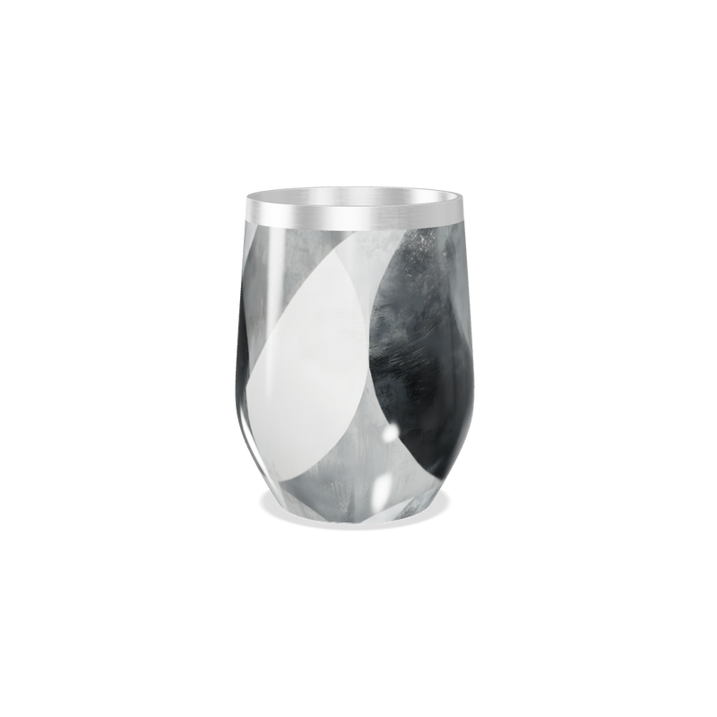 Copo Térmico Slim - Preto e Branco Abstrato