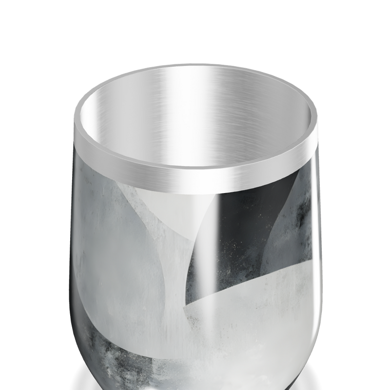 Copo Térmico Slim - Preto e Branco Abstrato