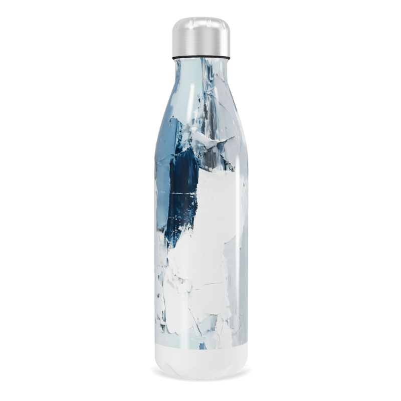 Garrafa Inox - Estampa Texturizada Azul