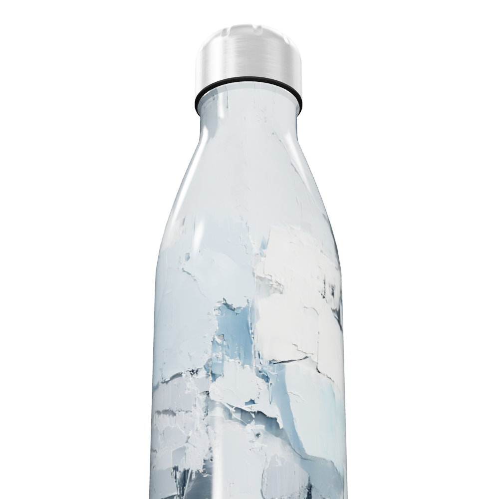 Garrafa Inox - Estampa Texturizada Azul