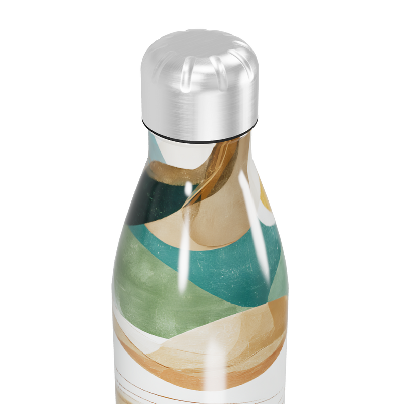 Garrafa Inox - Estampa Abstrata Colorida