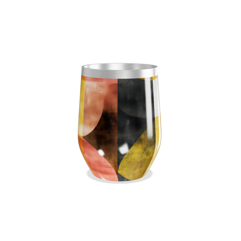 Copo Térmico Slim - Colorido com Estampa Geométrica