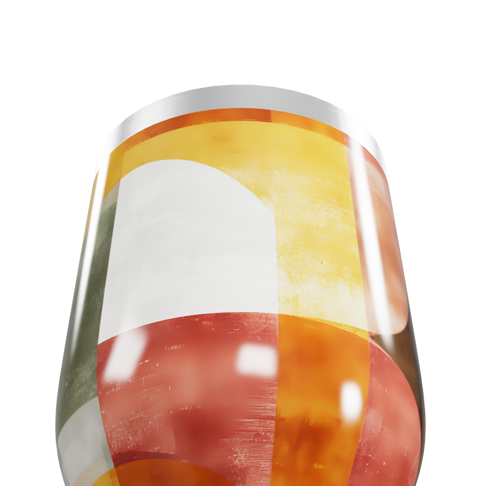 Copo Térmico Slim - Colorido com Estampa Geométrica