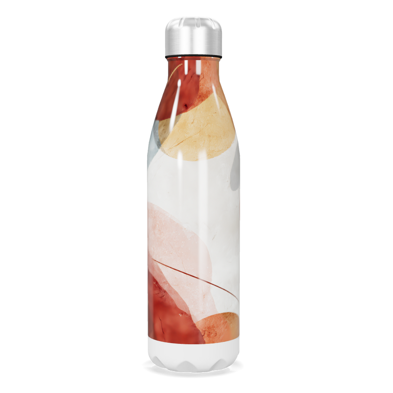 Garrafa Inox - Estampa Abstrata Colorida