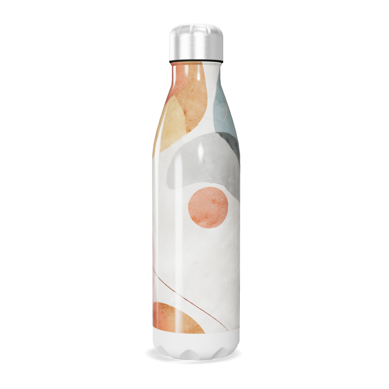 Garrafa Inox - Estampa Abstrata Colorida