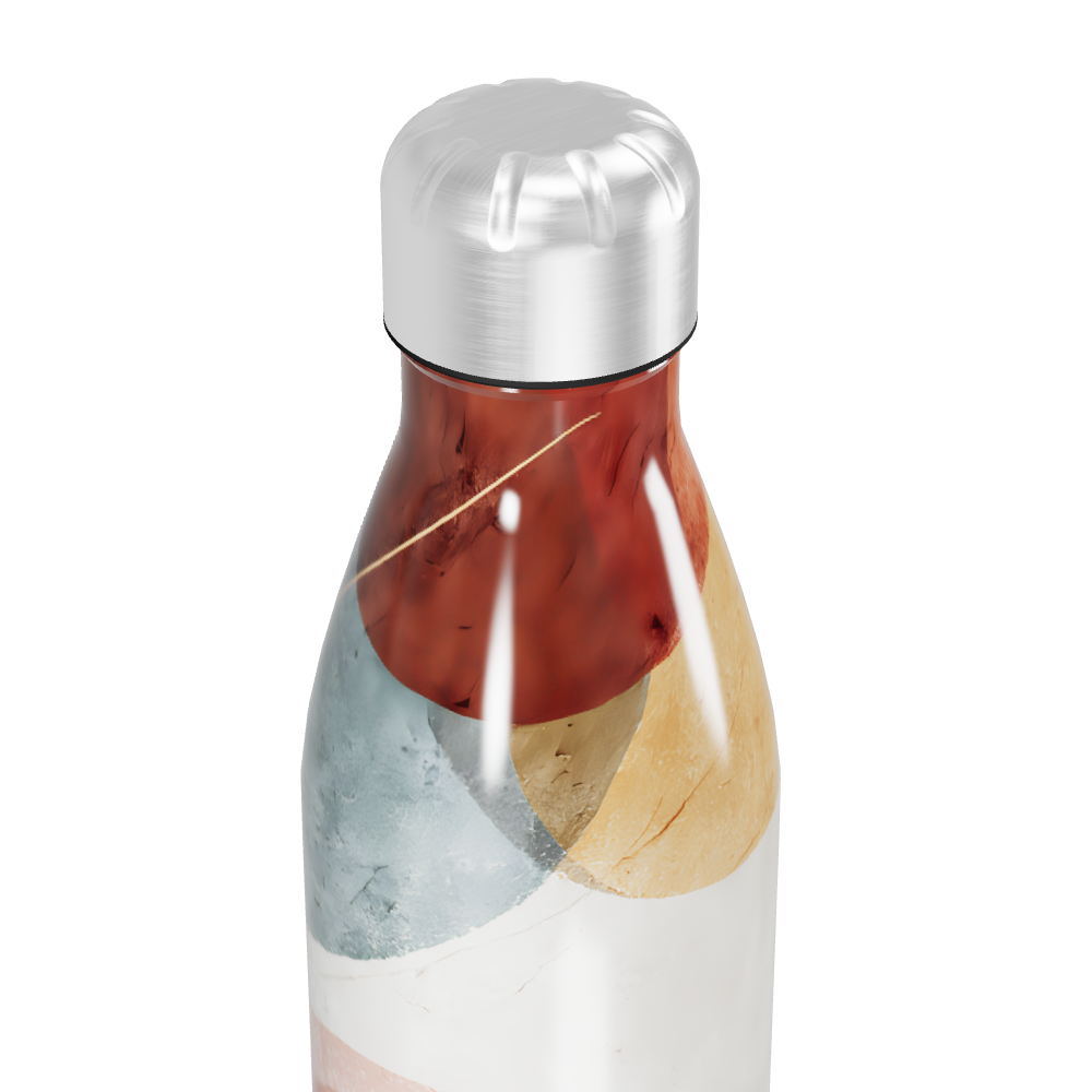 Garrafa Inox - Estampa Abstrata Colorida