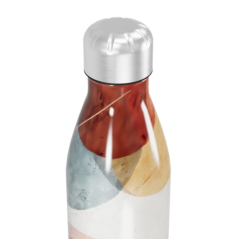 Garrafa Inox - Estampa Abstrata Colorida