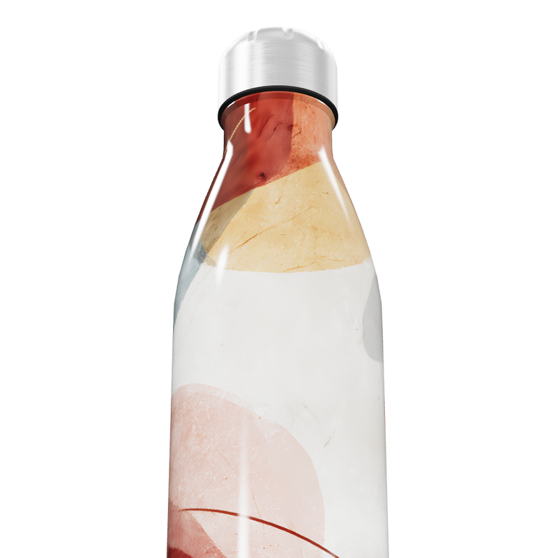 Garrafa Inox - Estampa Abstrata Colorida