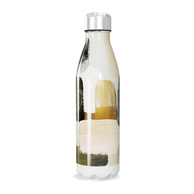 Garrafa Inox Pintura Abstrata Colorida