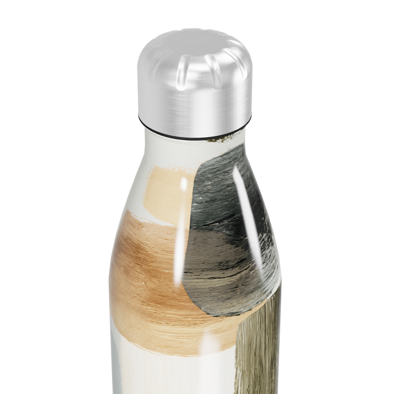 Garrafa Inox Pintura Abstrata Colorida