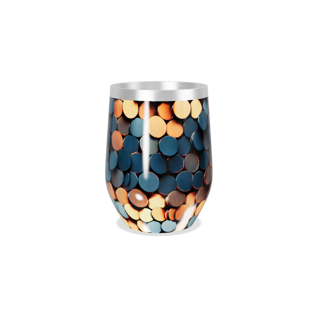 Copo Térmico Slim - Estampa Colorida Metalizada