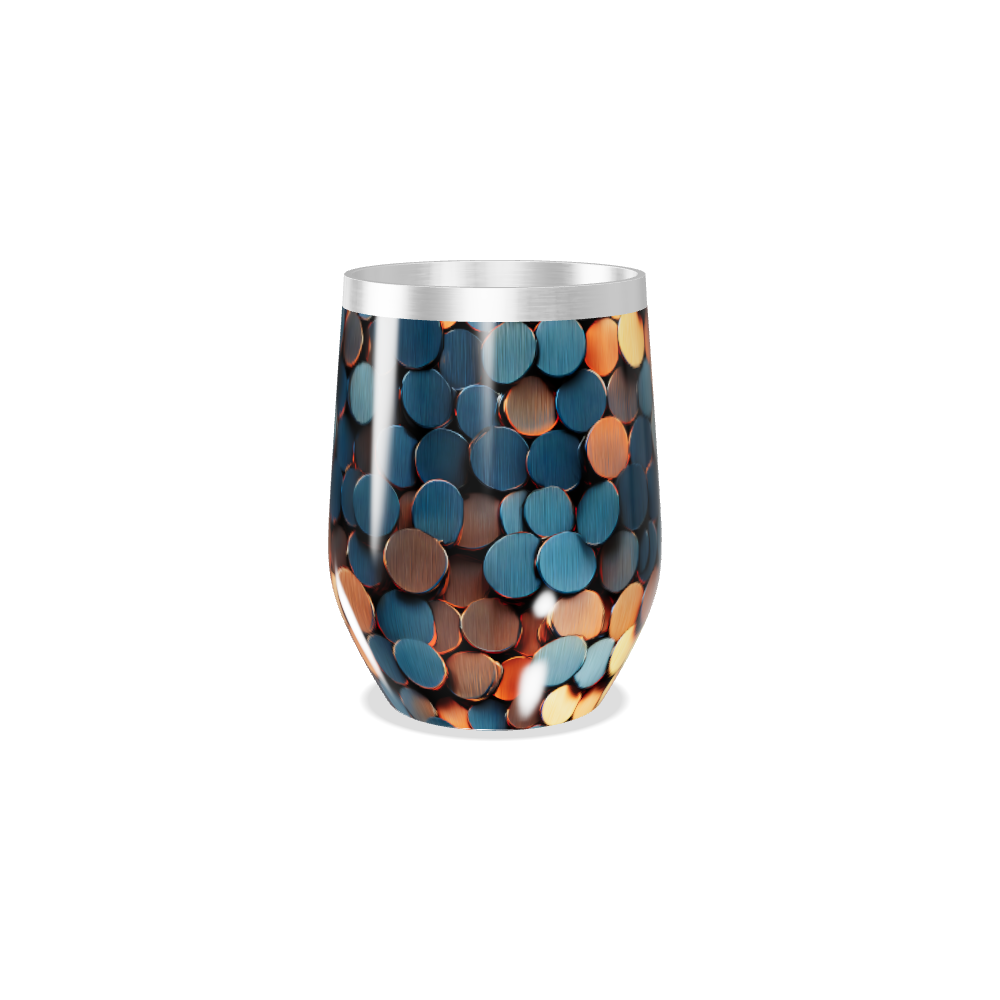 Copo Térmico Slim - Estampa Colorida Metalizada