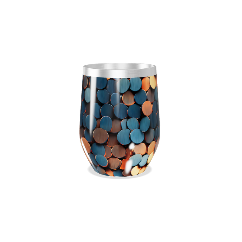 Copo Térmico Slim - Estampa Colorida Metalizada