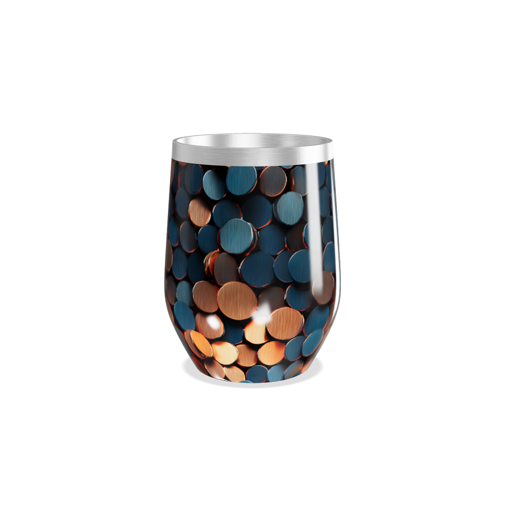 Copo Térmico Slim - Estampa Colorida Metalizada