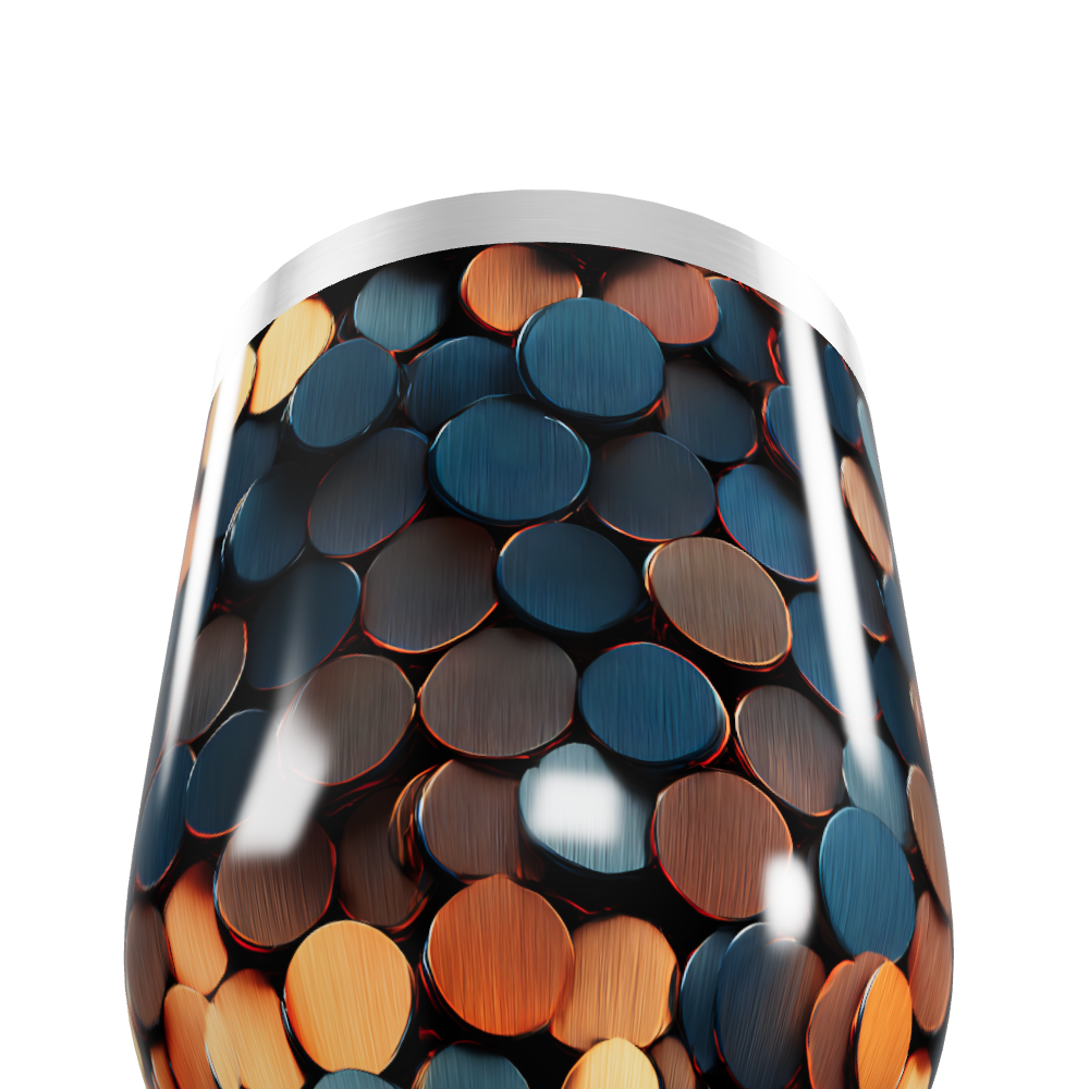 Copo Térmico Slim - Estampa Colorida Metalizada