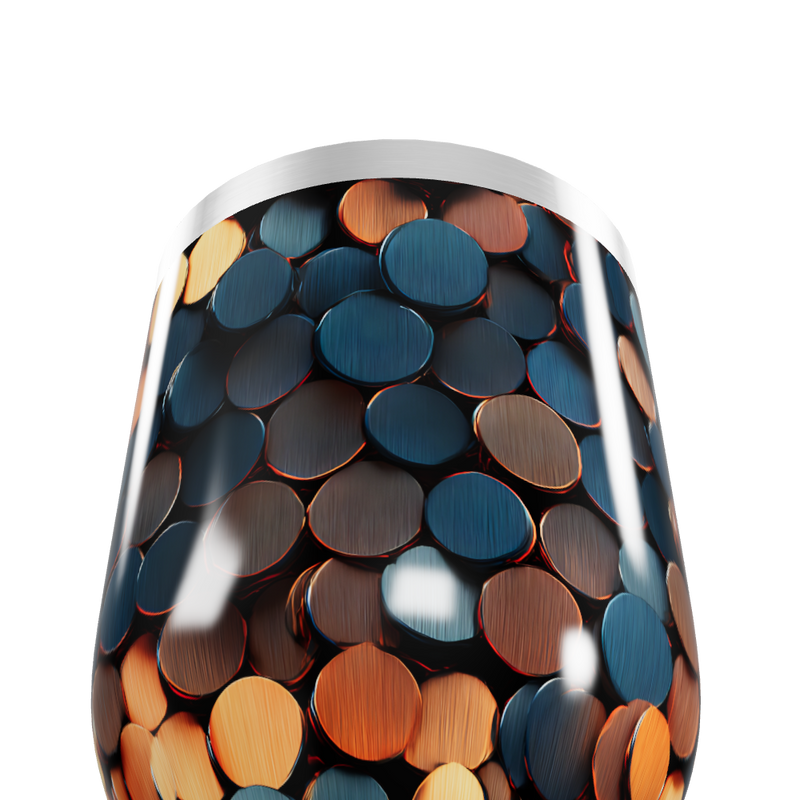 Copo Térmico Slim - Estampa Colorida Metalizada