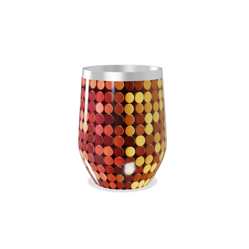 Copo Térmico Slim - Colorido com Estampa de Bolinhas