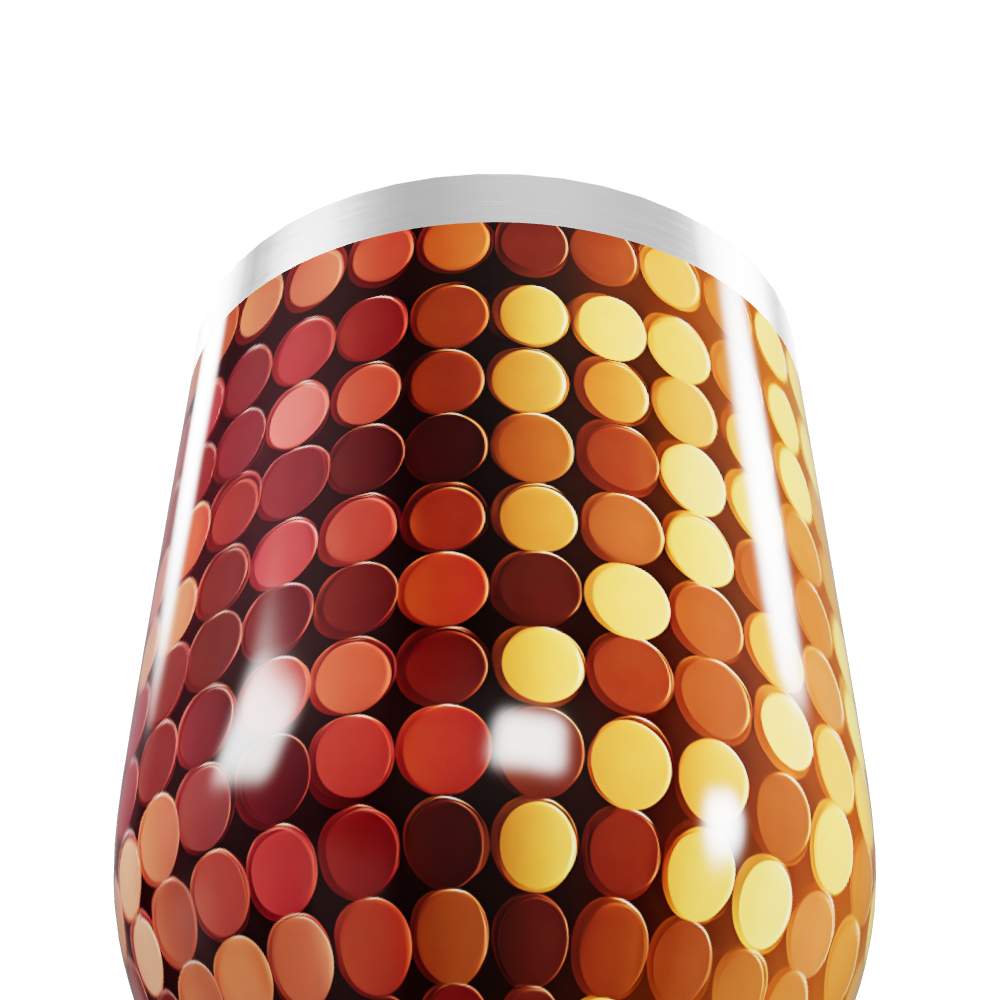 Copo Térmico Slim - Colorido com Estampa de Bolinhas