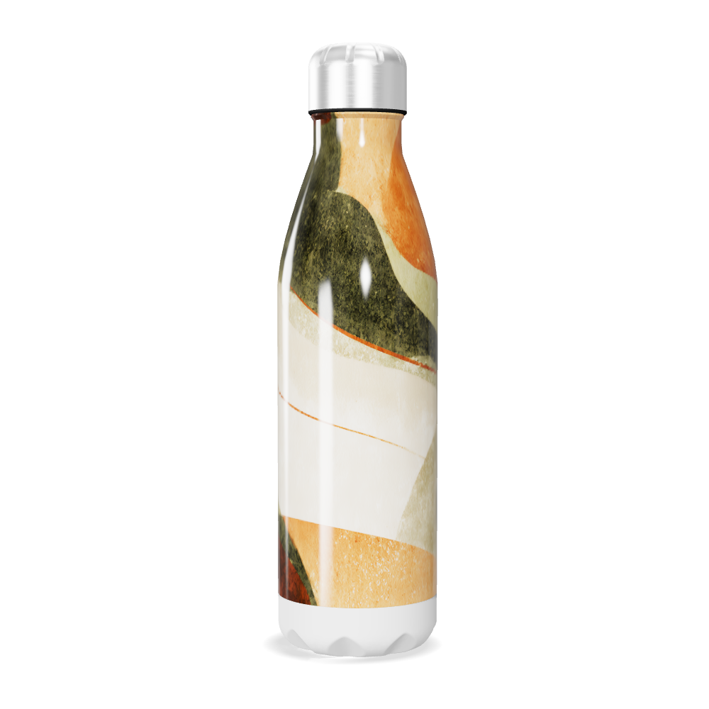 Garrafa Inox - Estampa Abstrata Colorida