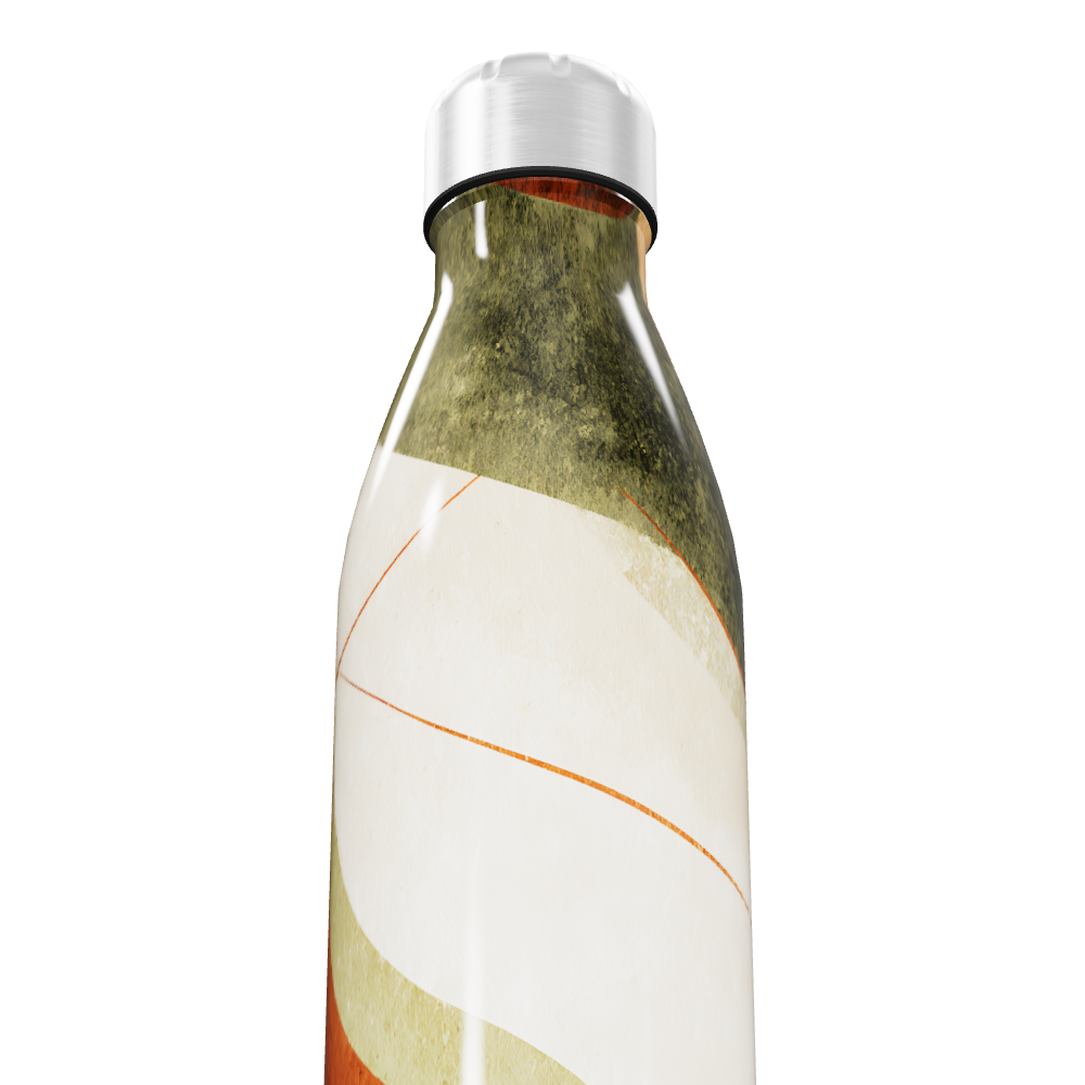 Garrafa Inox - Estampa Abstrata Colorida
