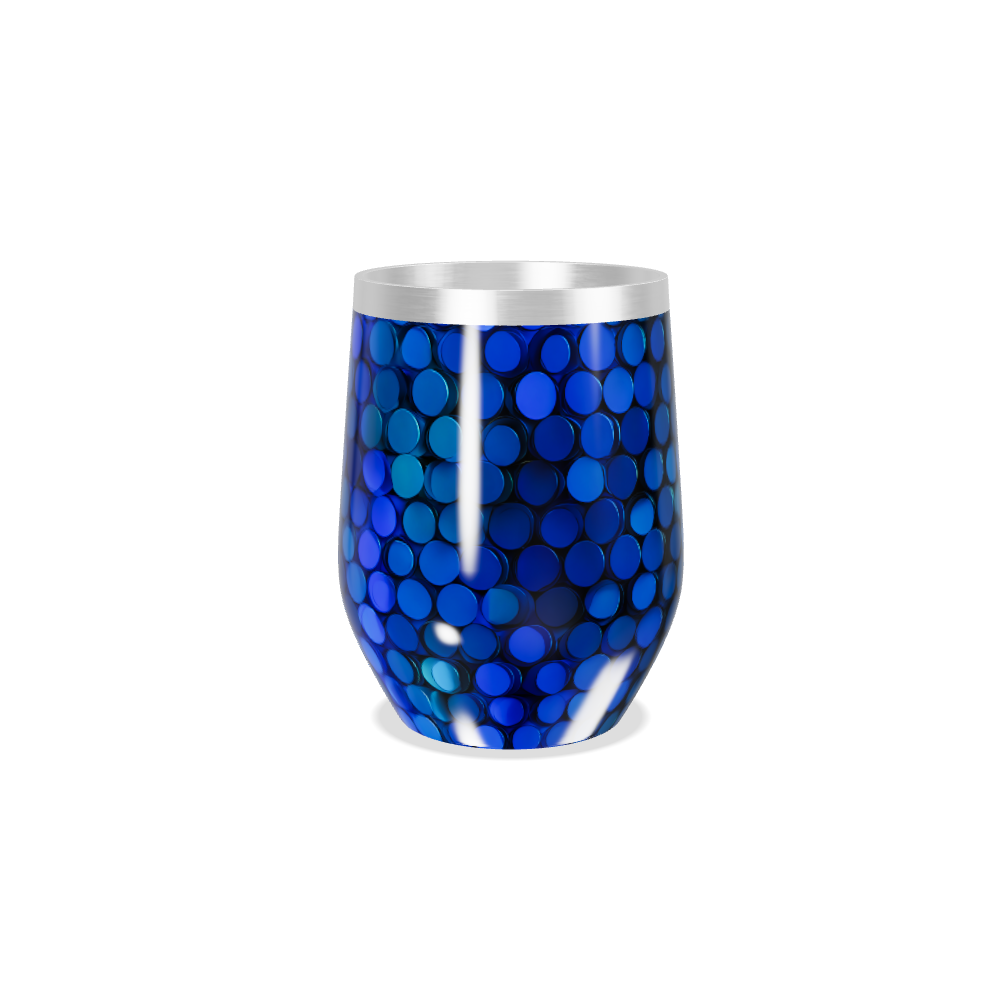 Copo Térmico Slim - Azul Inox Bolinhas