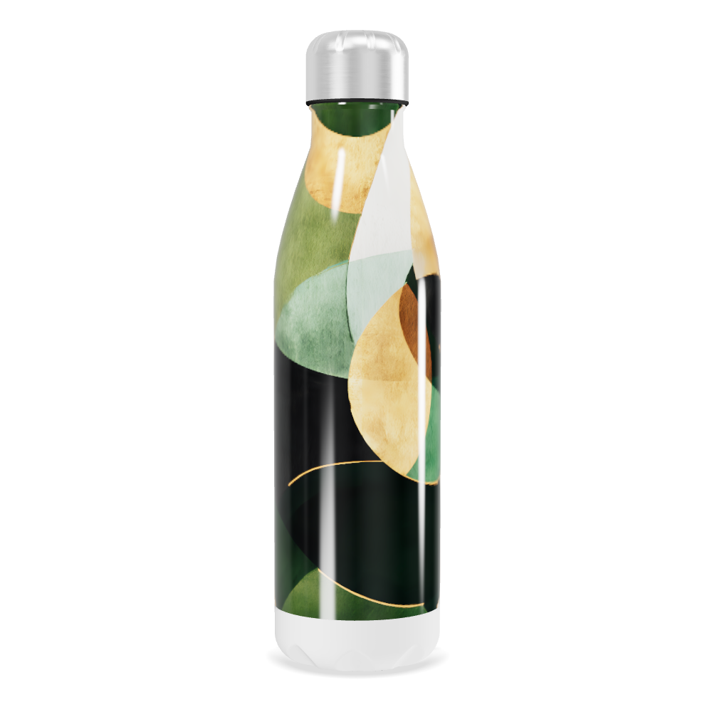 Garrafa Inox - Estampa Abstrata Colorida