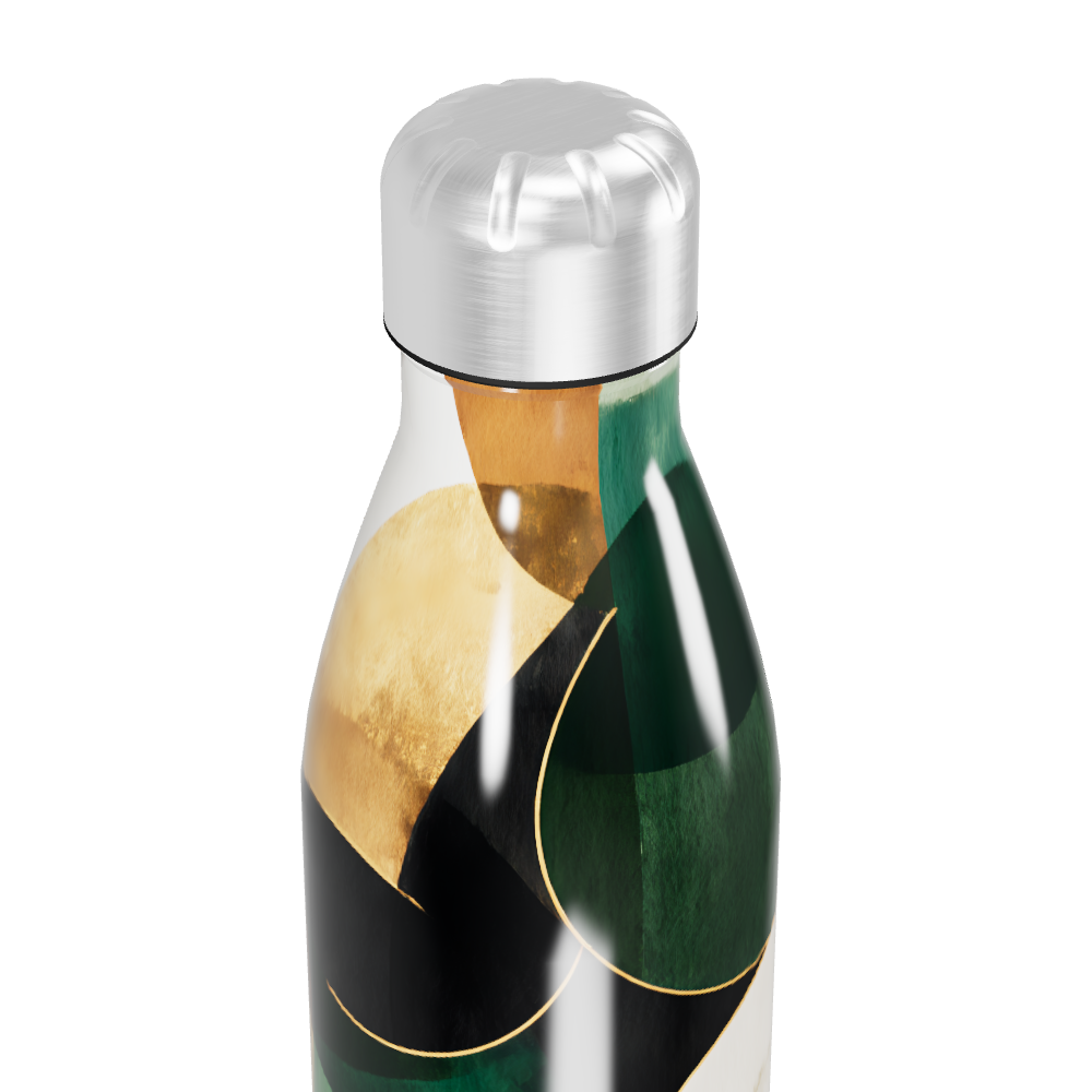 Garrafa Inox - Estampa Abstrata Colorida