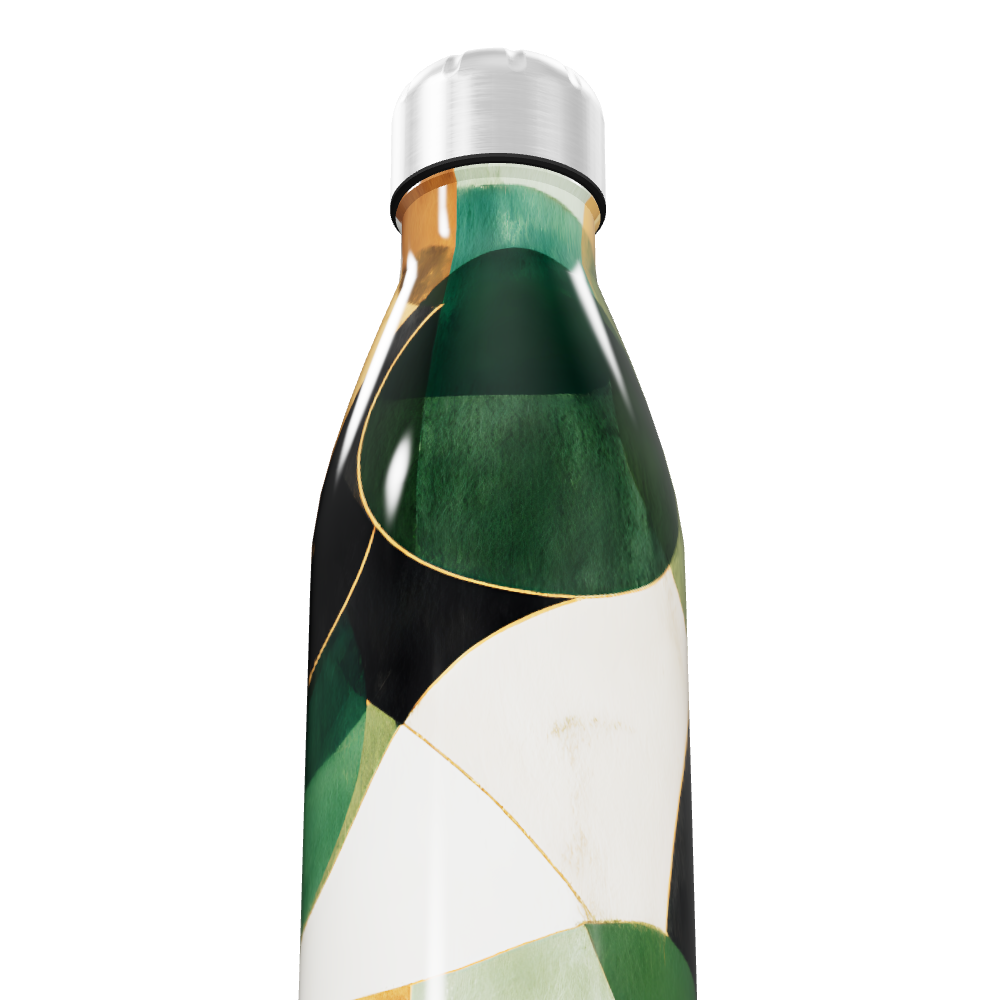 Garrafa Inox - Estampa Abstrata Colorida