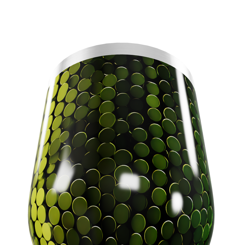 Copo Térmico Slim - Escamas Verde Inox