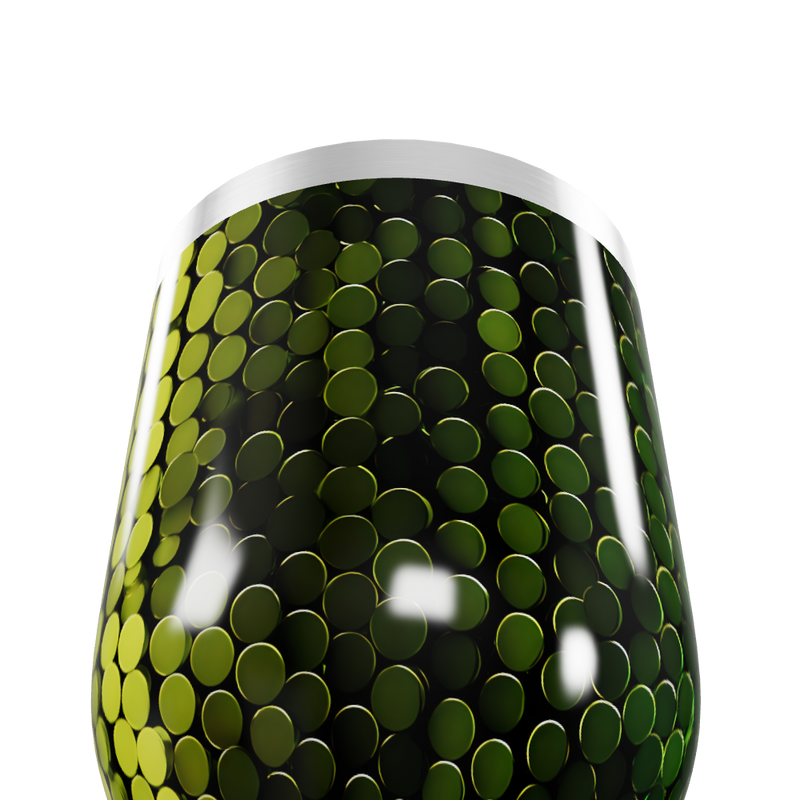 Copo Térmico Slim - Escamas Verde Inox