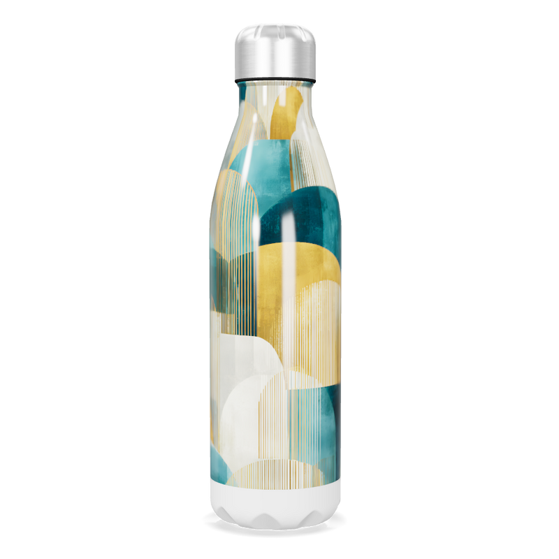 Garrafa Inox - Estampa Colorida Abstrata