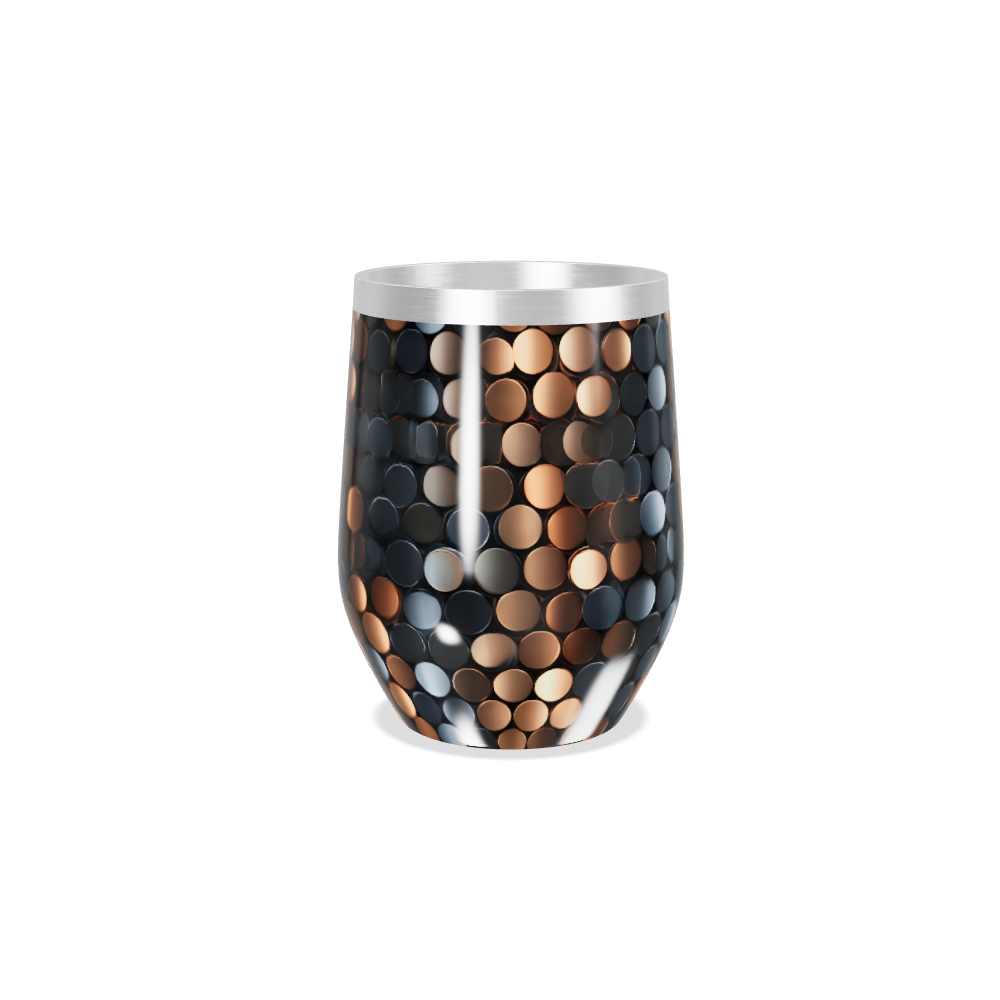 Copo Térmico Slim - Metalizado com Estampa Circular