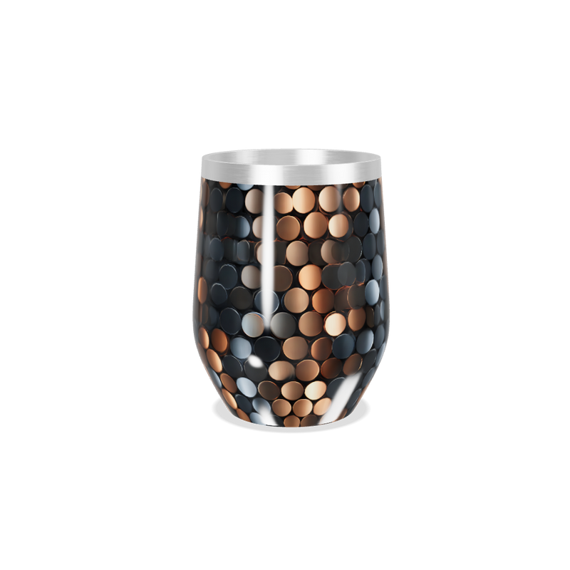 Copo Térmico Slim - Metalizado com Estampa Circular