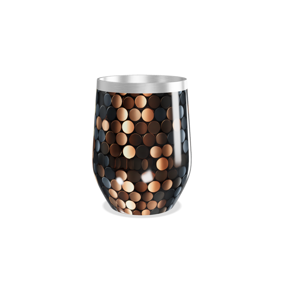 Copo Térmico Slim - Metalizado com Estampa Circular