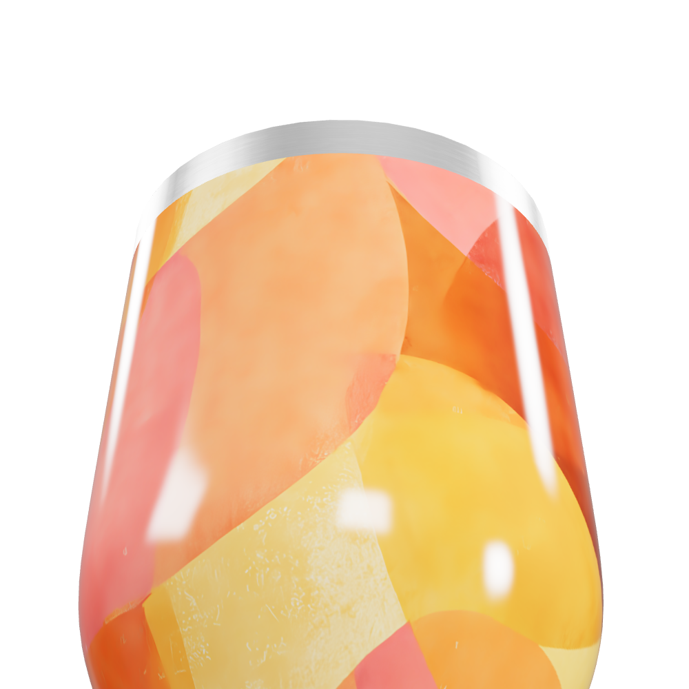 Copo Térmico Slim - Estampa Abstrata Colorida