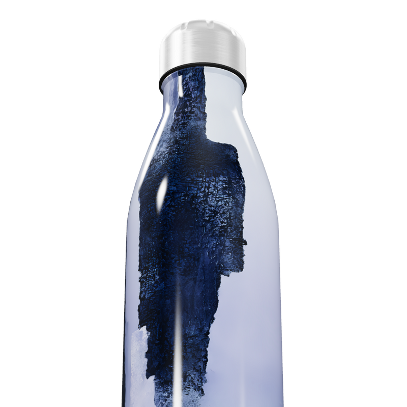 Garrafa Inox Azul - Estampa Abstrata