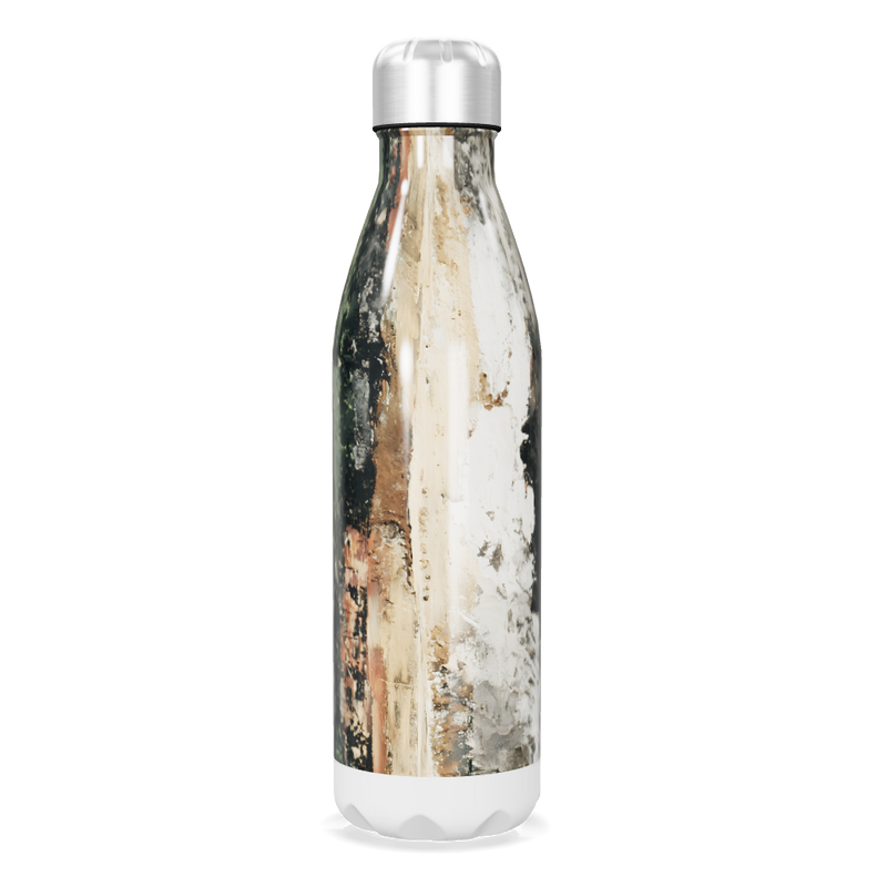 Garrafa Inox - Estampa Abstrata Multicolorida