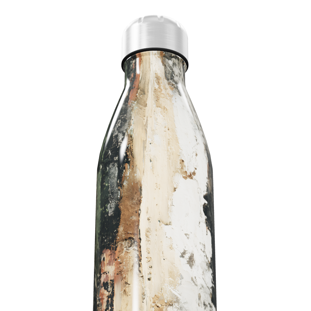 Garrafa Inox - Estampa Abstrata Multicolorida