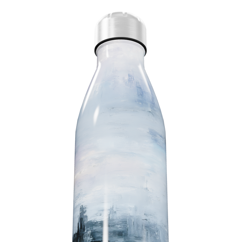 Garrafa Inox - Estampa Azul Abstrata