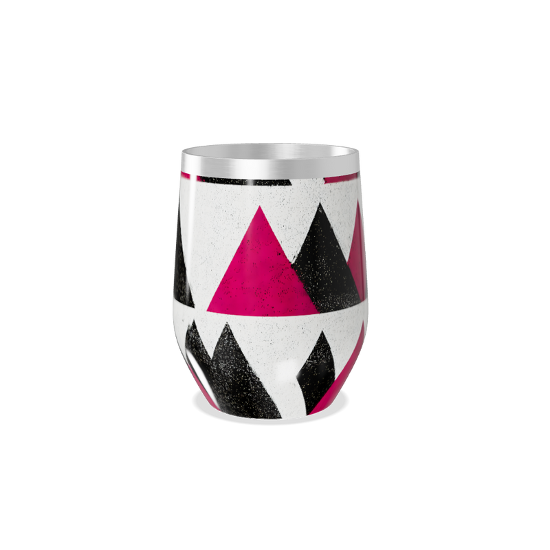 Copo Térmico Slim - Estampa Geométrica Rosa