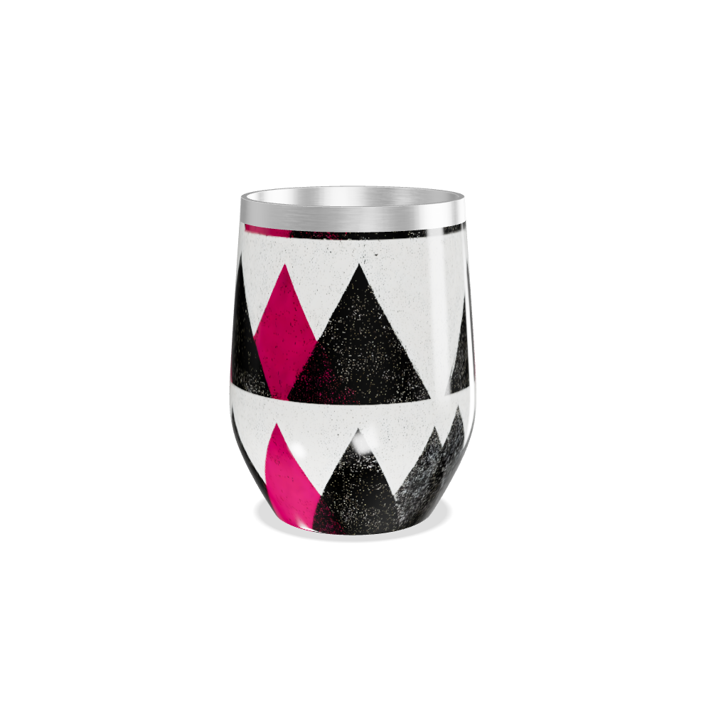 Copo Térmico Slim - Estampa Geométrica Rosa