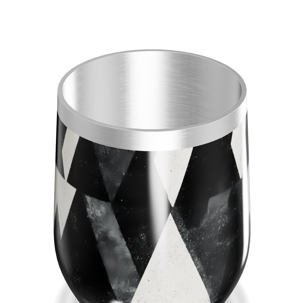 Copo Térmico Slim - Geométrico Preto e Branco