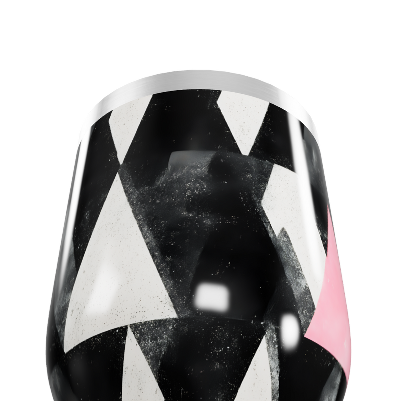 Copo Térmico Slim - Geométrico Preto e Branco