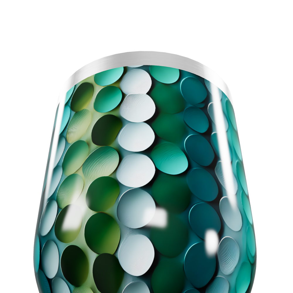 Copo Térmico Slim - Escamas Verde Azul