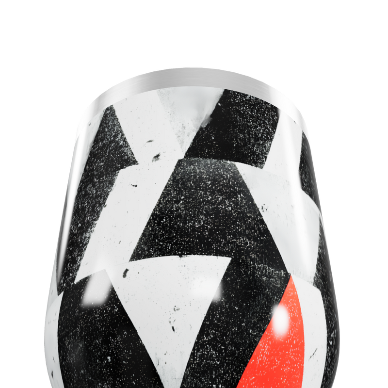 Copo Térmico Slim - Preto e Branco Geométrico